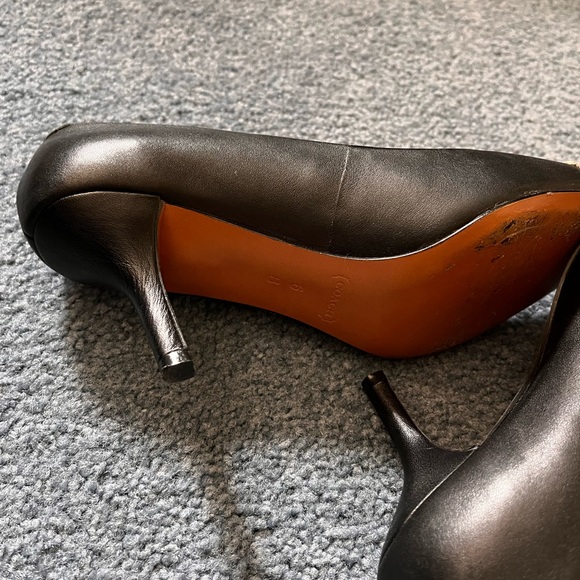 Coach Shoe black with snakeskin toe - Picture 3 of 5